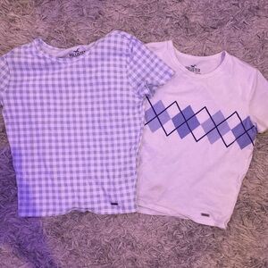2 pack hollister baby tees